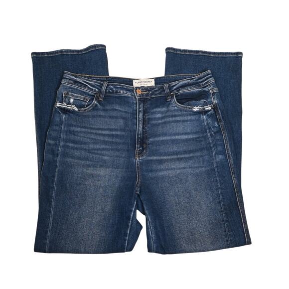 Flying Monkey Women's Blue Boot Cut Jeans - Picture 4 of 11